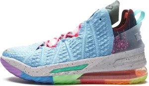 Nike Lebron 18"1 Thru 9" Light Blue Multicolor DM2813-400 Men's Basketball