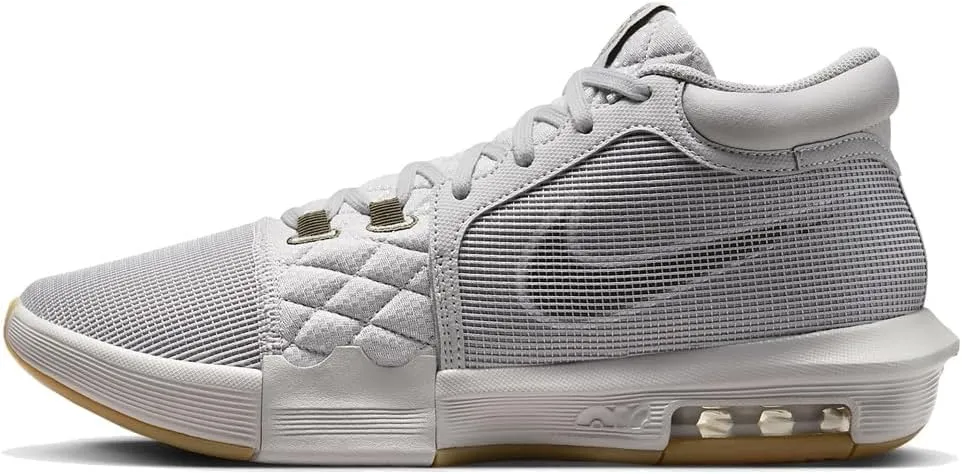 Nike Lebron Witness 8 Basketball Shoes (FB2239-003, Light Iron ORE/SAIL/Gum Light Brown/Medium Olive) Size 10.5