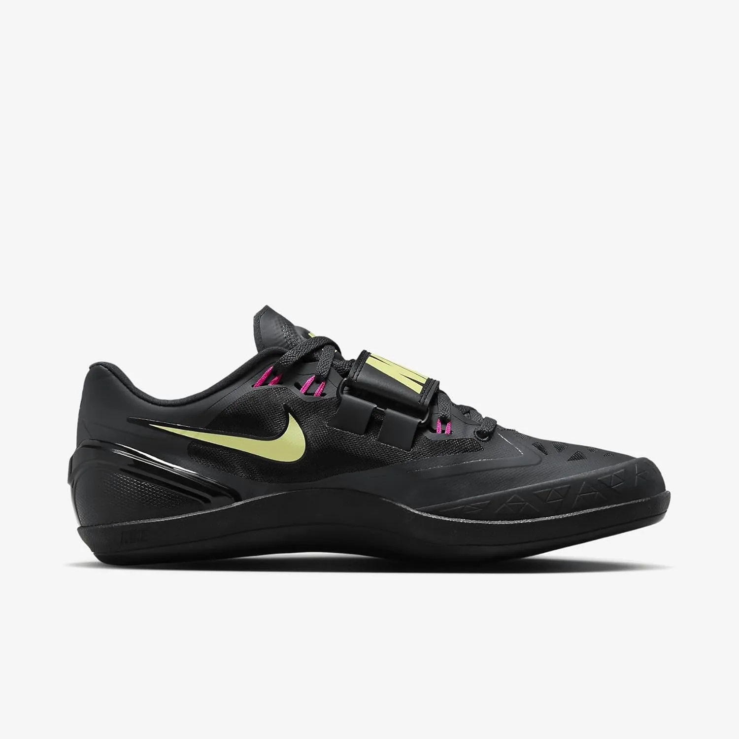 Nike Zoom Rotational 6 Track & Field Throwing Shoes (685131-004, Anthracite/Black/Light Lemon Twist/Fierce Pink)