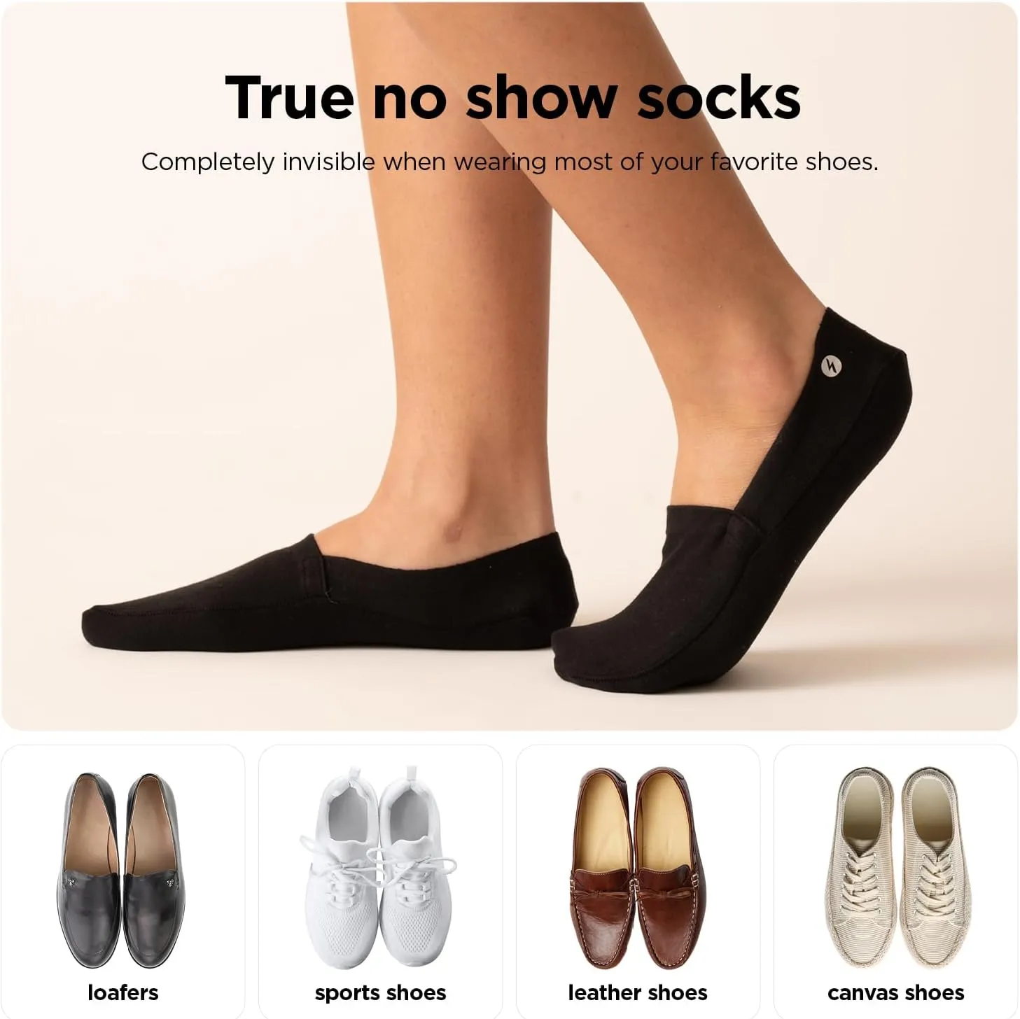 No Show Socks 3 Pairs for Women and Men, Non Slip, Low Cut Liner, Invisible, Loafer, Sneaker, Flats, Boat Socks