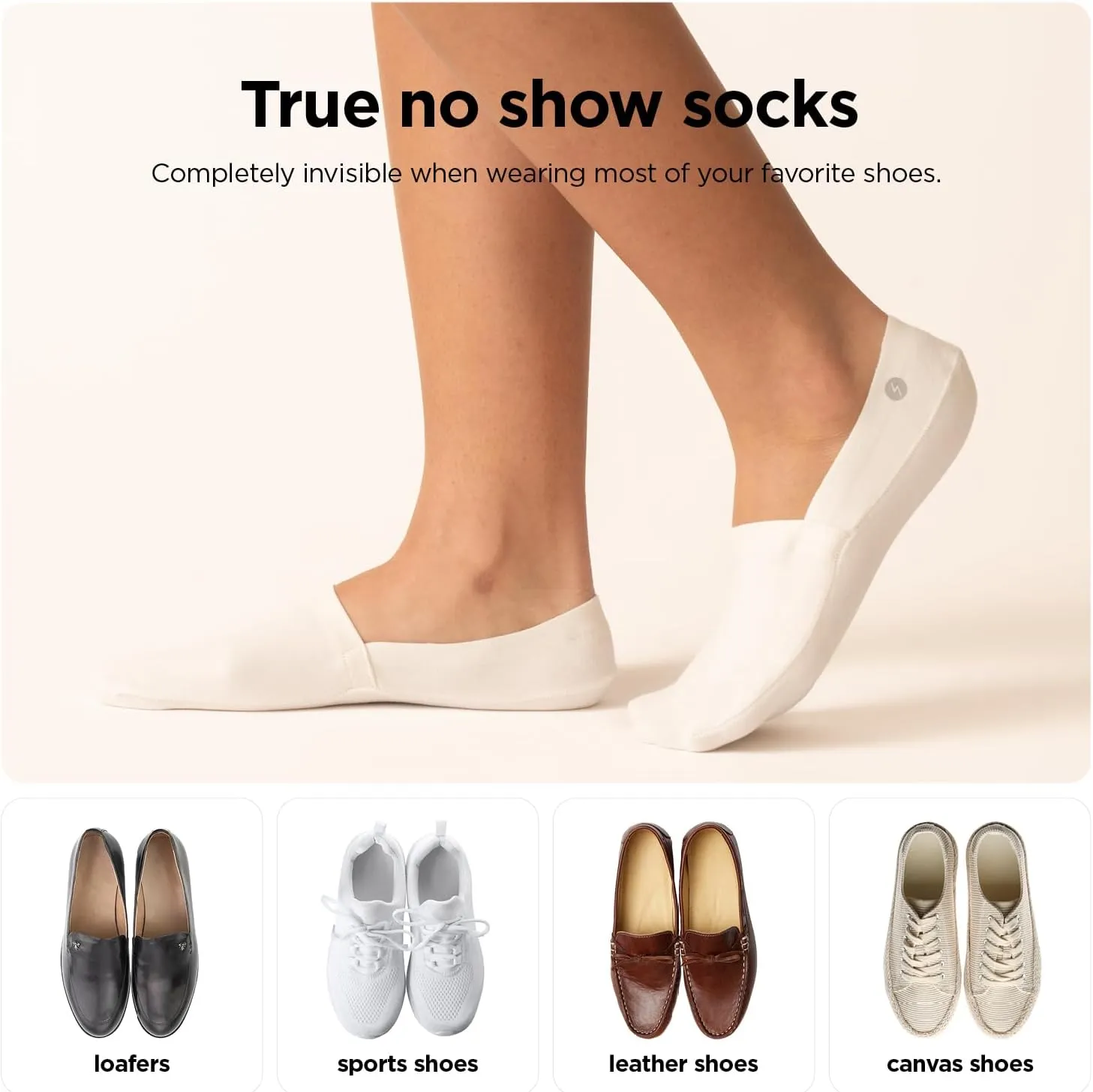 No Show Socks 3 Pairs for Women and Men, Non Slip, Low Cut Liner, Invisible, Loafer, Sneaker, Flats, Boat Socks