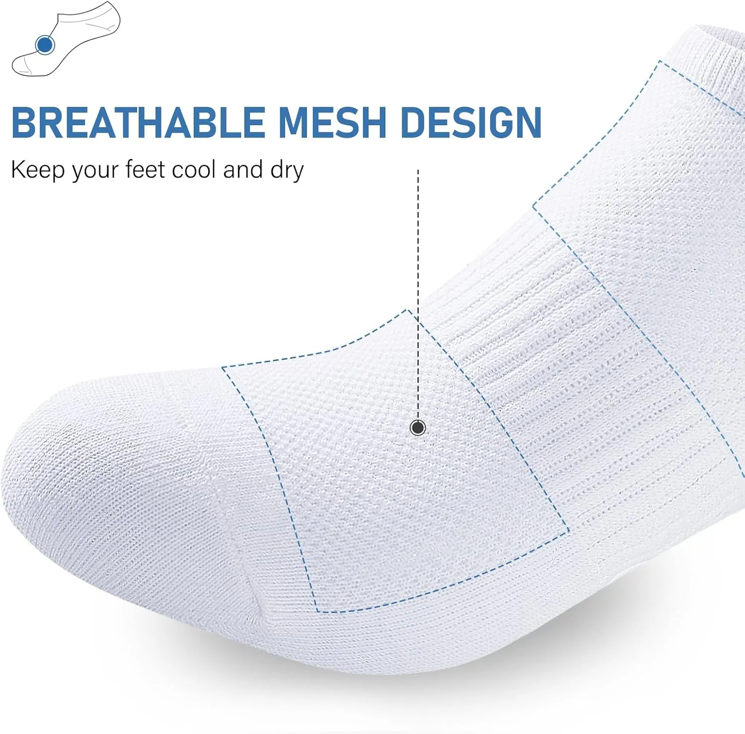 ​No Show Socks Men, 6 Pairs ​Cotton ​Thin Low Cut Ankle Socks, Non Slip Invisible Sock for Loafer Sneakers