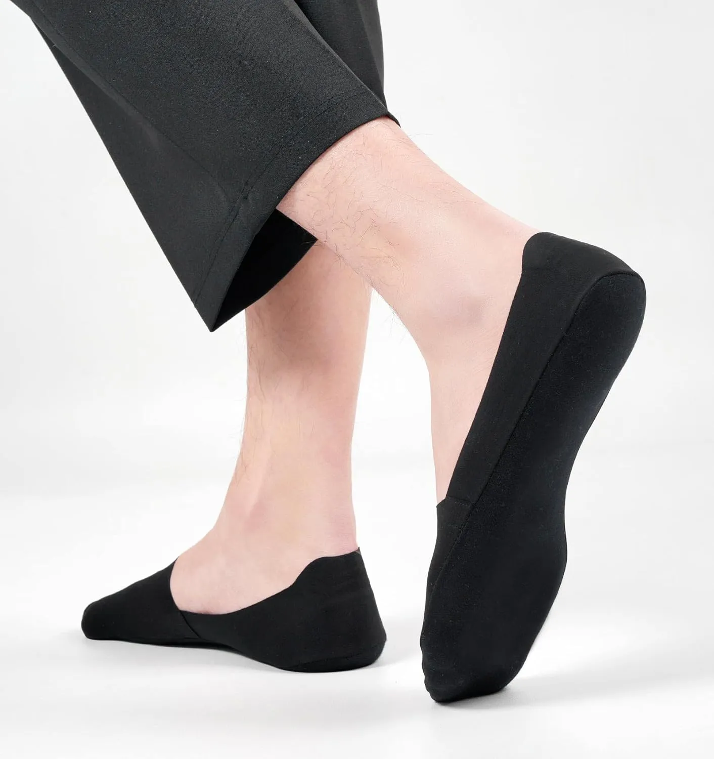No Show Socks Men Women Nylon Non Slip Low Cut Invisible Liner Footies Thin Silk Socks for Loafers Boat 6 Pairs