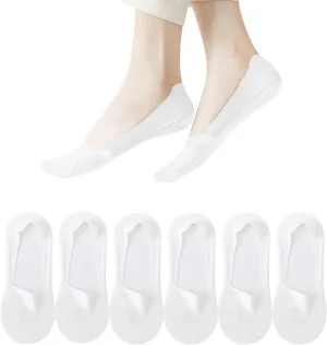 No Show Socks Womens 6 Pairs Hidden Invisible Low Cut Socks Non Slip Socks Womens Breathable Cool Thin Womens Socks