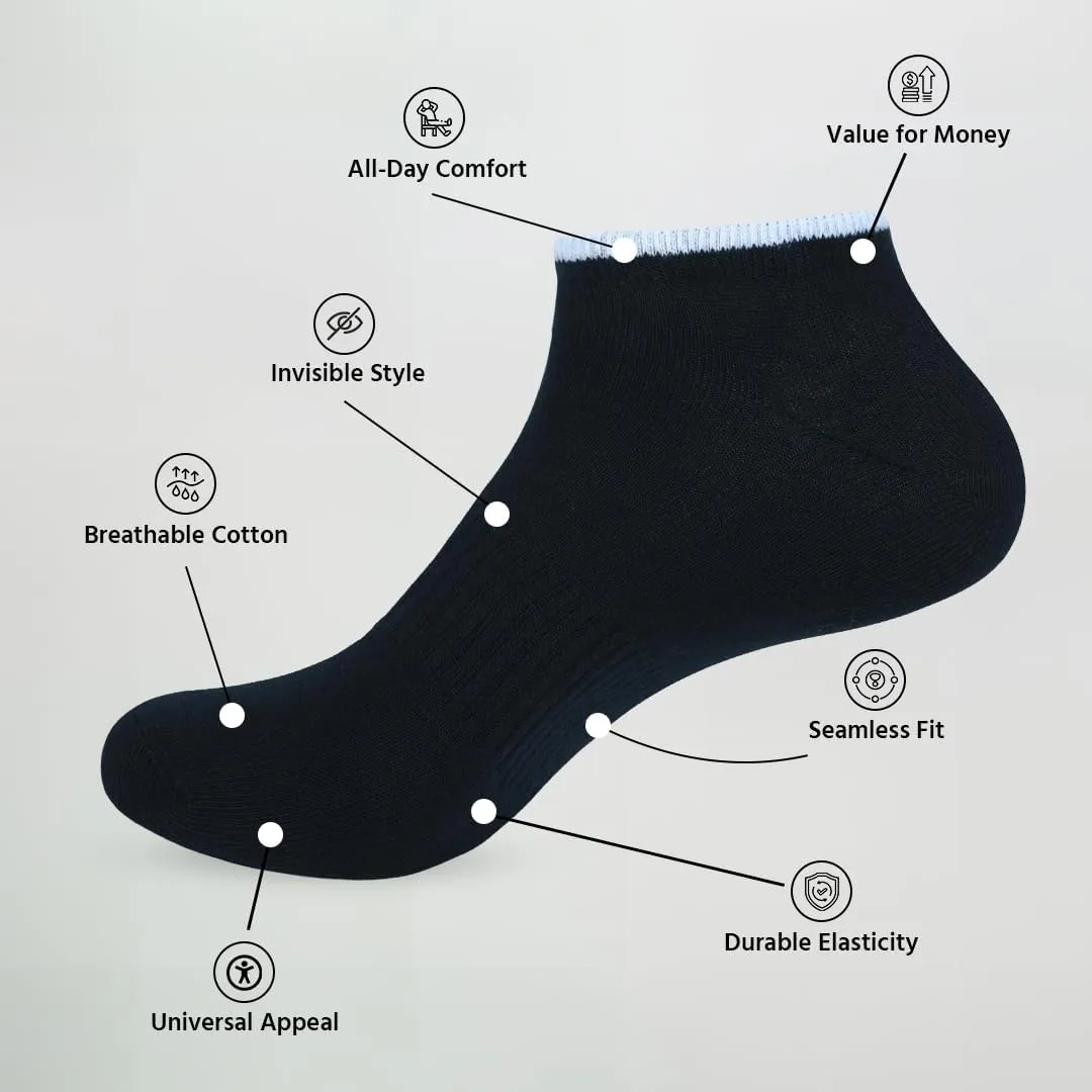 No Show Socks Womens |Pack of 8| Low Cut Ankle Non Slip Footie for Flats Sneaker Slip On Loafer Thin Summer Sock