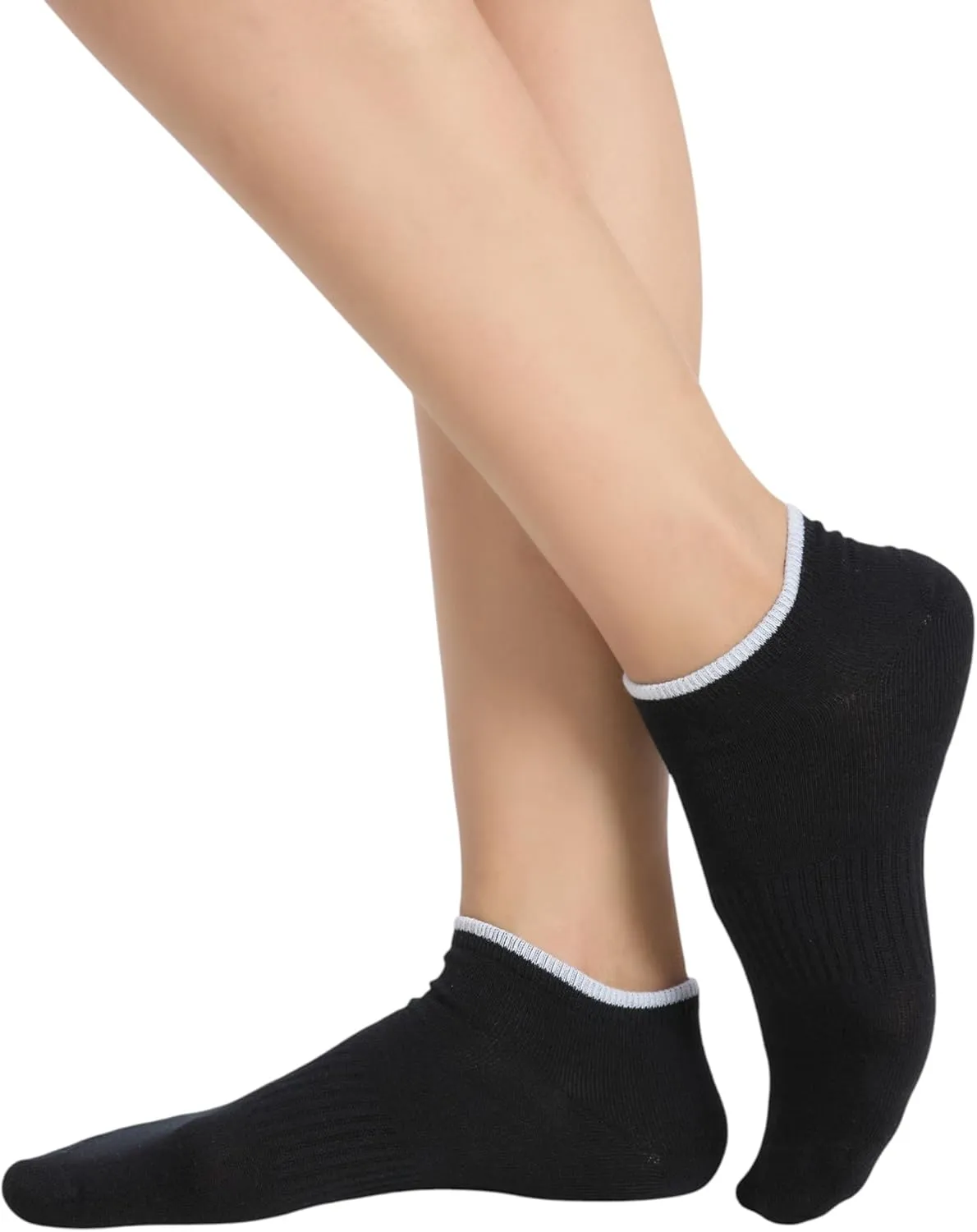 No Show Socks Womens |Pack of 8| Low Cut Ankle Non Slip Footie for Flats Sneaker Slip On Loafer Thin Summer Sock