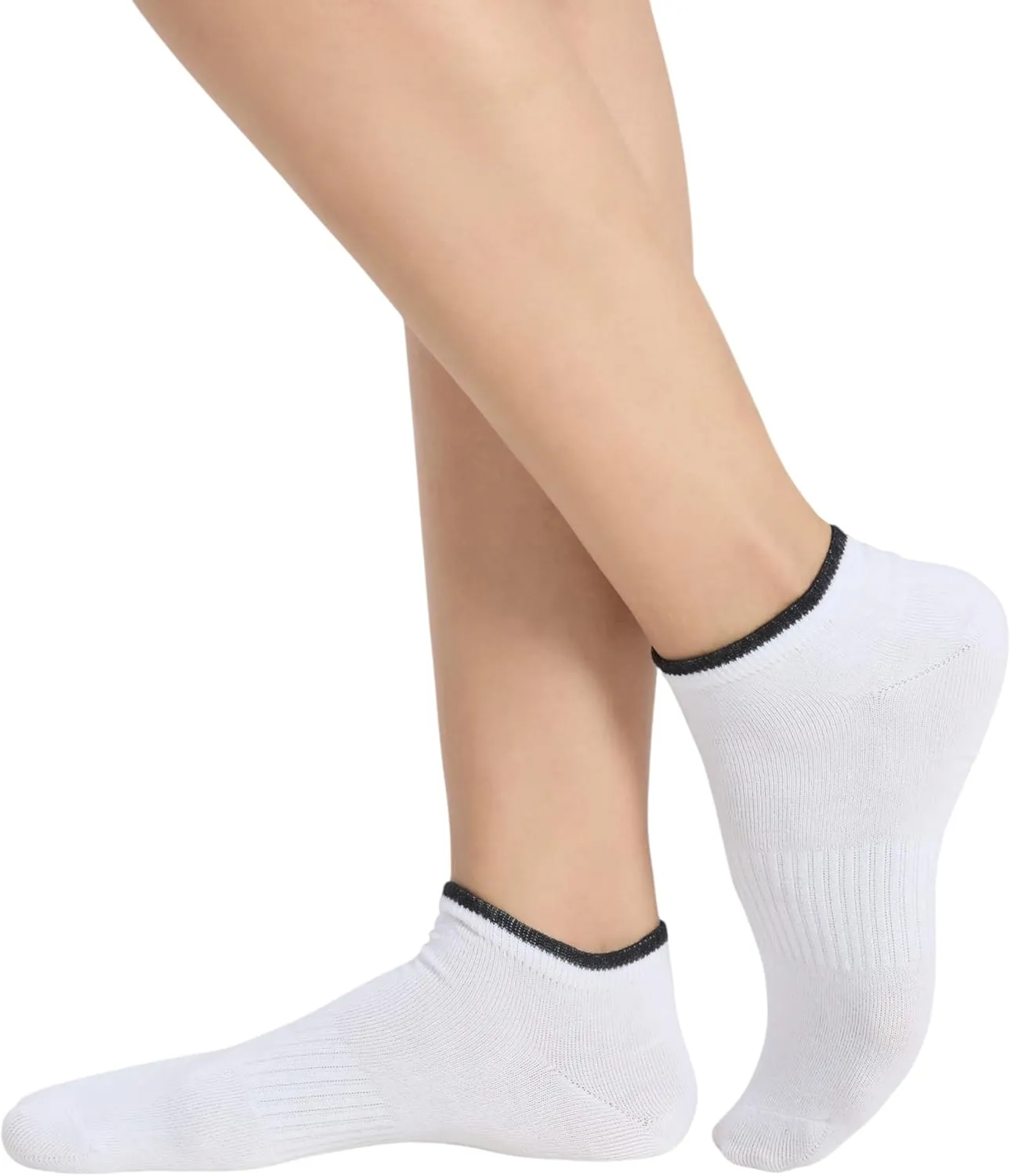 No Show Socks Womens |Pack of 8| Low Cut Ankle Non Slip Footie for Flats Sneaker Slip On Loafer Thin Summer Sock