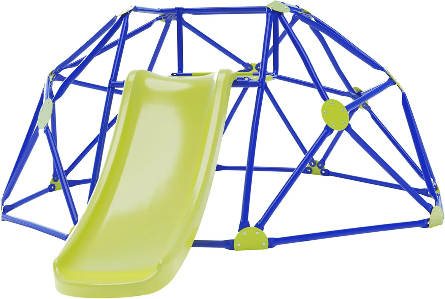 NUNU LAB Climbing Dome with Slide, Suitable for Indoor & Outdoor for Toddlers 3-6 Weight Capability 330LBS, Anti-Rust and UV-Resistant Steel, 8 FT Easy Assembly Jungle Gym, Gift for Boys Girls
