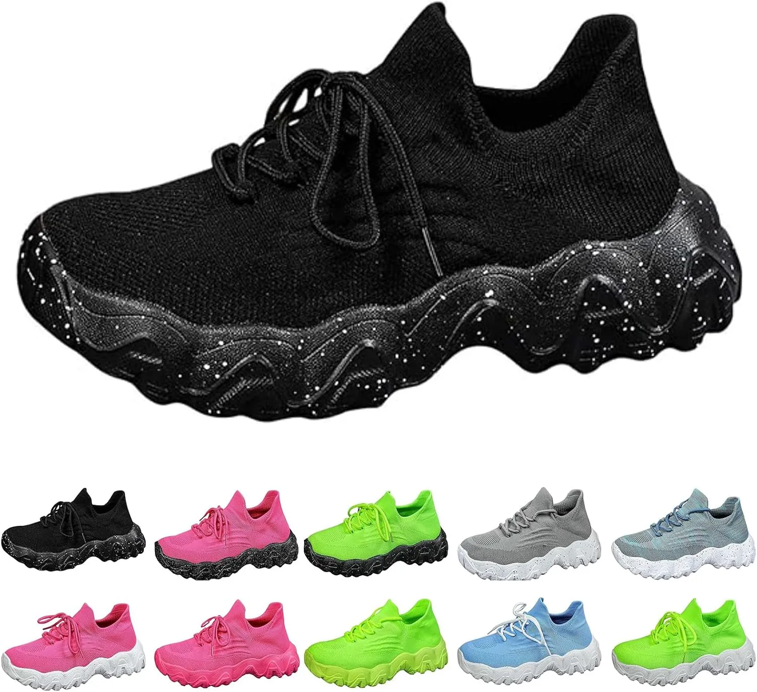 Ortho Pro Shoes for Women Wide Width Mesh Lace Lightweight Low-Cut Sneakers Comfortable Ankle Socks Non Slip Walking Sneakers Mesh Orthopedic Breathable Shoes