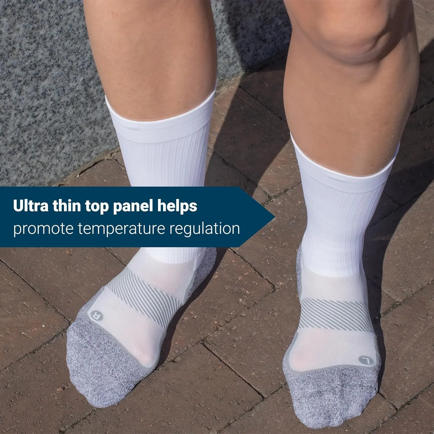 OS1st AC4 Active Comfort No-Show Socks | Blister Protection, double-tab and reinforced seamless toe