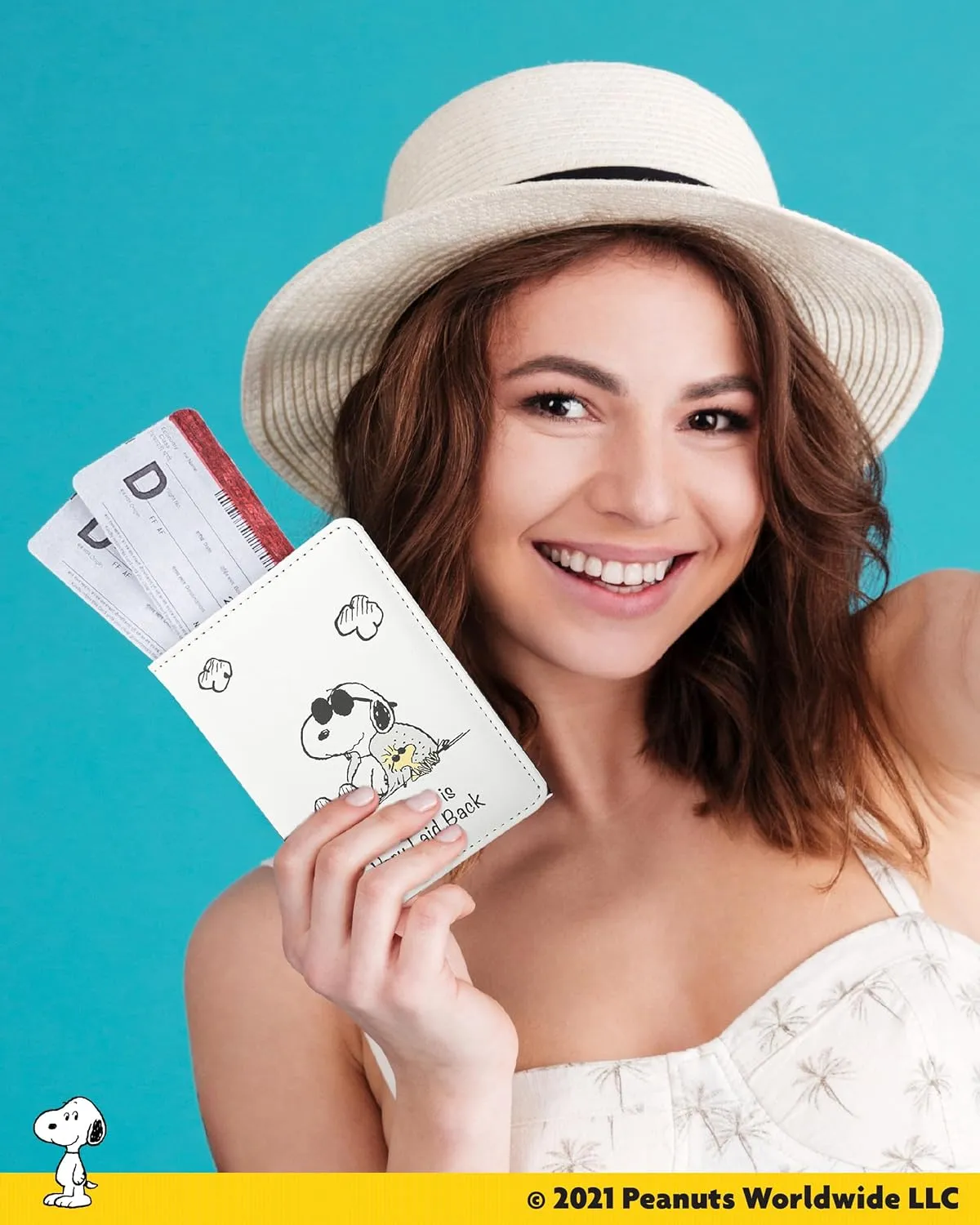Peanuts Joe Cool Snoopy Passport Cover Official License, Cute Passport Holder for Travel, Snoopy Gifts