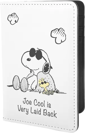 Peanuts Joe Cool Snoopy Passport Cover Official License, Cute Passport Holder for Travel, Snoopy Gifts