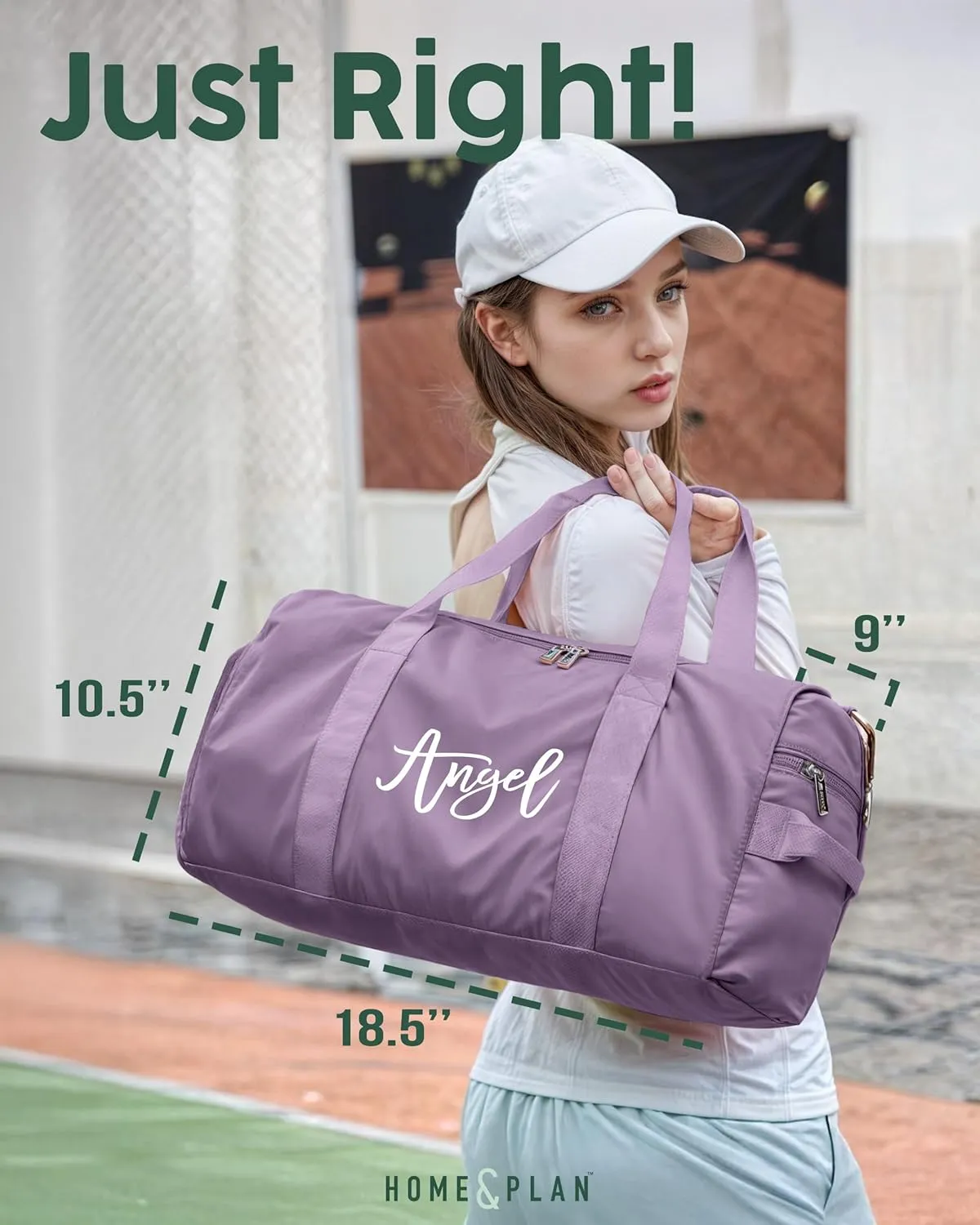 Personalized Duffel Bags - Weekender, Overnight Travel Bag with Wet/Dry Pockets & Shoe Compartment - Custom Bridesmaid/Groomsman Gift, Cheerleading Dance Pack, Durable Spacious Gym Tote