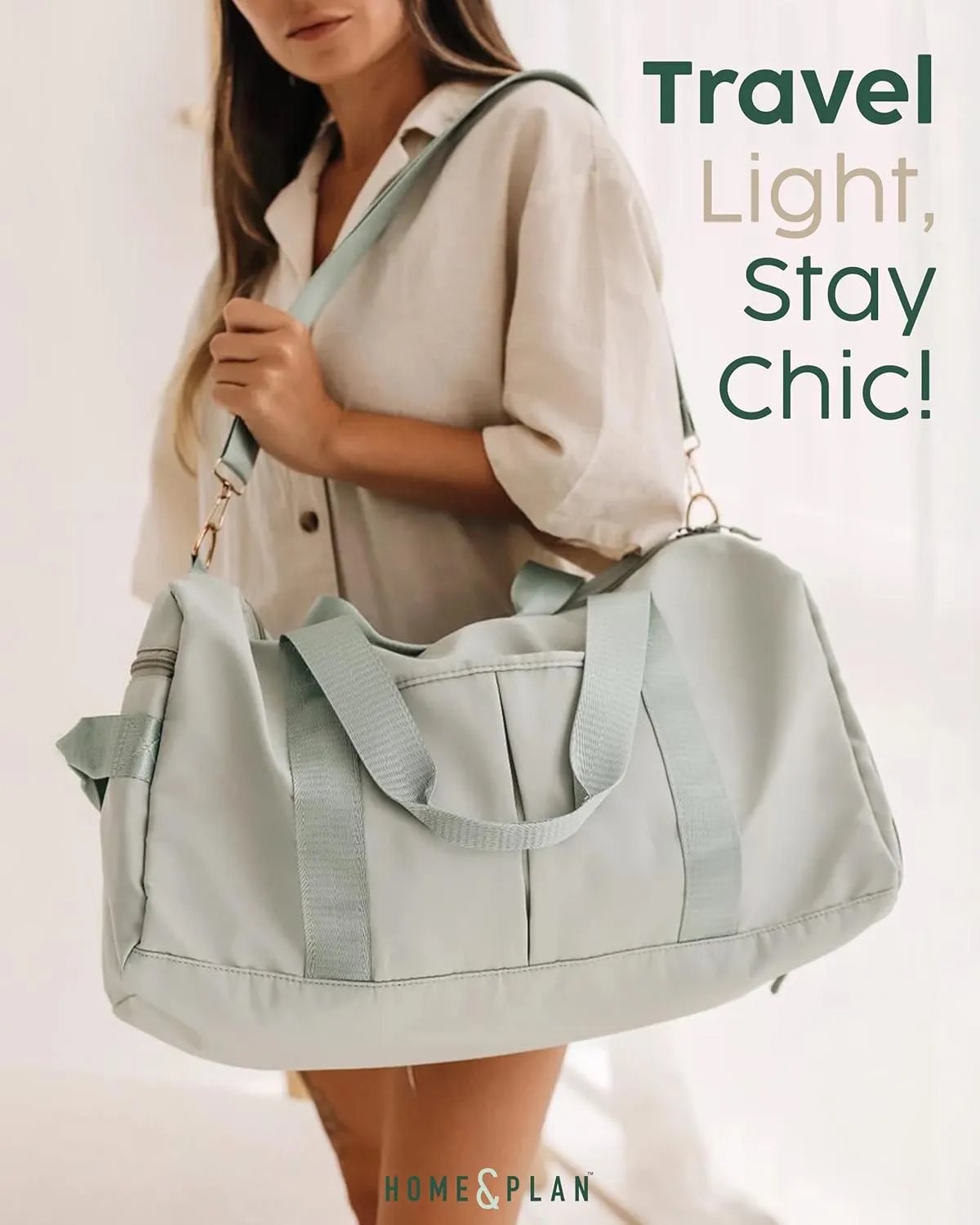 Personalized Duffel Bags - Weekender, Overnight Travel Bag with Wet/Dry Pockets & Shoe Compartment - Custom Bridesmaid/Groomsman Gift, Cheerleading Dance Pack, Durable Spacious Gym Tote