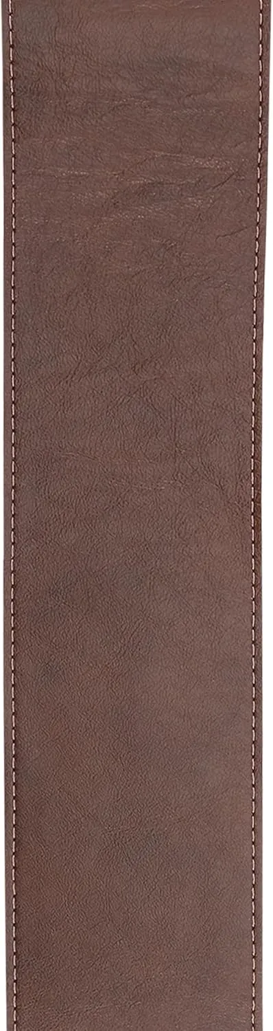 Planet Waves D'Addario Auto Lock Guitar Strap - Acoustic & Electric Accessories - Easy to Use Locking Straps - Uses Existing Buttons - Leather - 3" Width - Brown