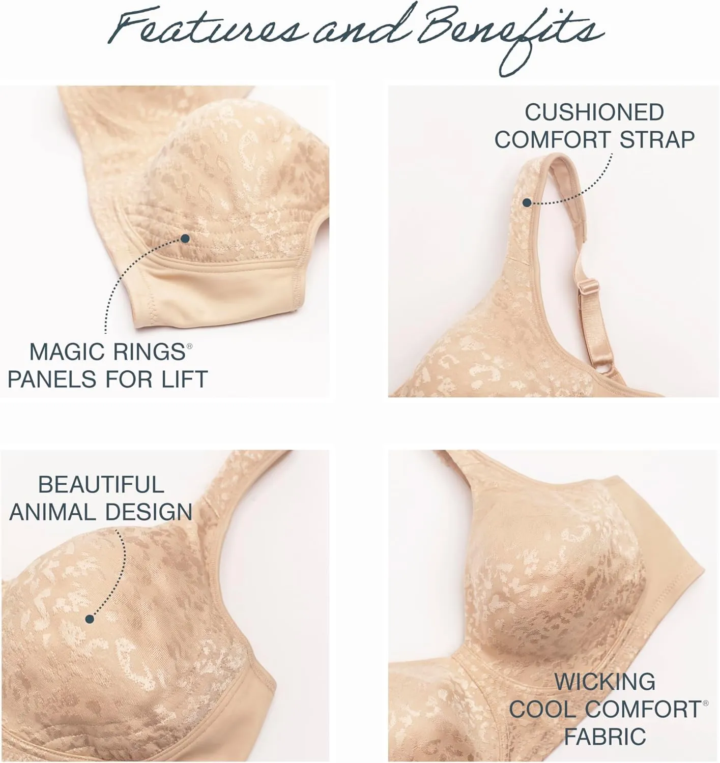 Playtex Women's Wireless Bra, 18 Hour Plus-Size Bras Available, Ultimate Lift, Moisture-Wicking, Single or 2-Pack