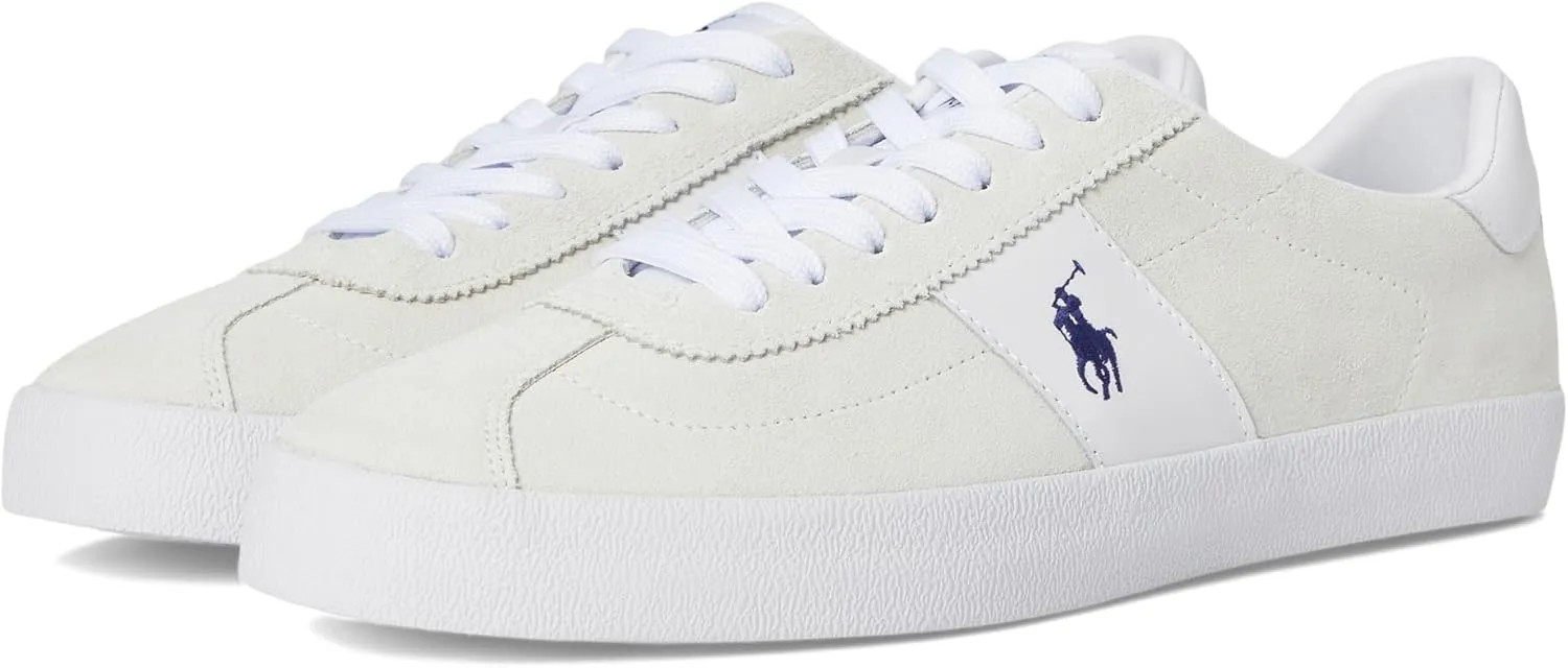 POLO RALPH LAUREN Men's Court Vulc Leather-Suede Sneaker