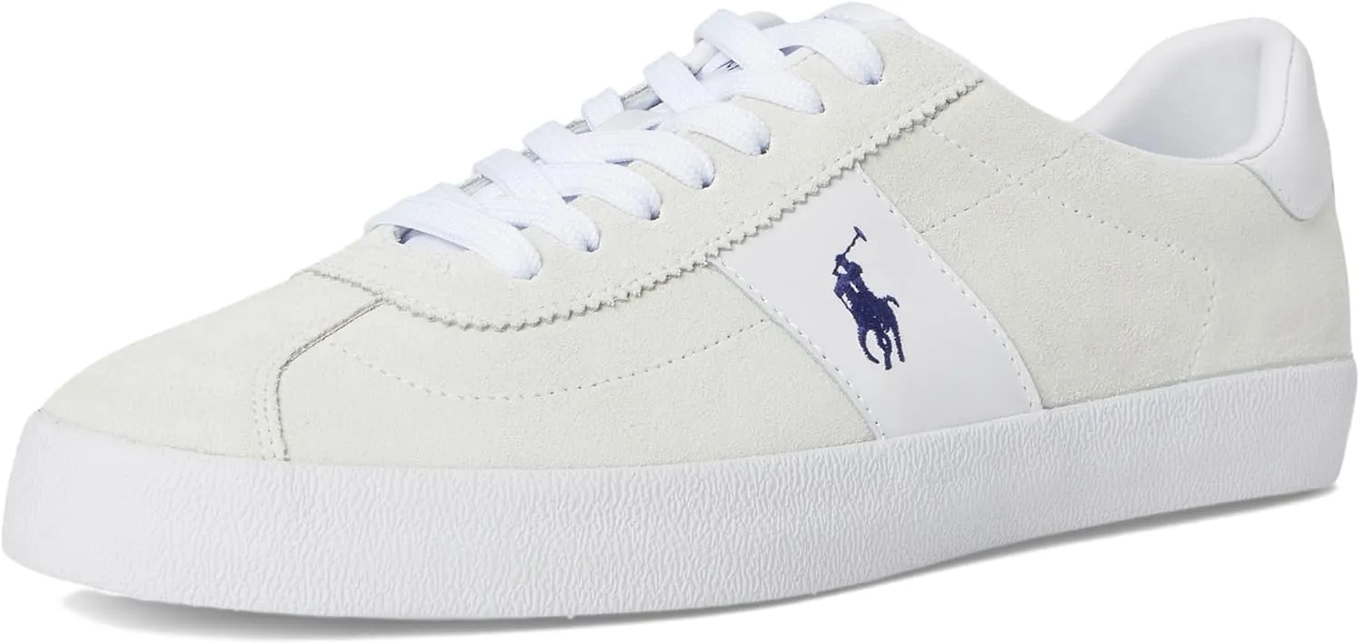 POLO RALPH LAUREN Men's Court Vulc Leather-Suede Sneaker