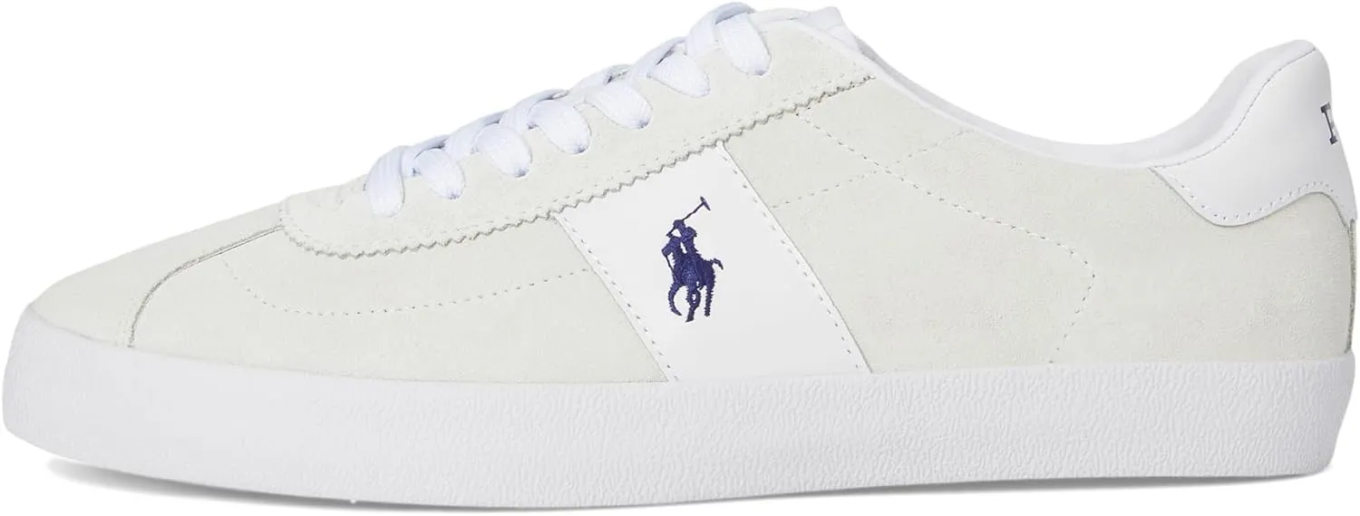 POLO RALPH LAUREN Men's Court Vulc Leather-Suede Sneaker