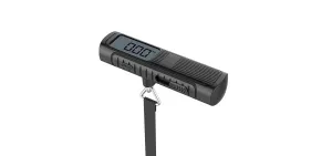 Portable Handheld Luggage Scale, NO Battery Needed, 110lbs/50kg Digital Hanging Scale for Luggages, Suitcases, Backpacks & Bags, Easy Weighing for Travel (Black)