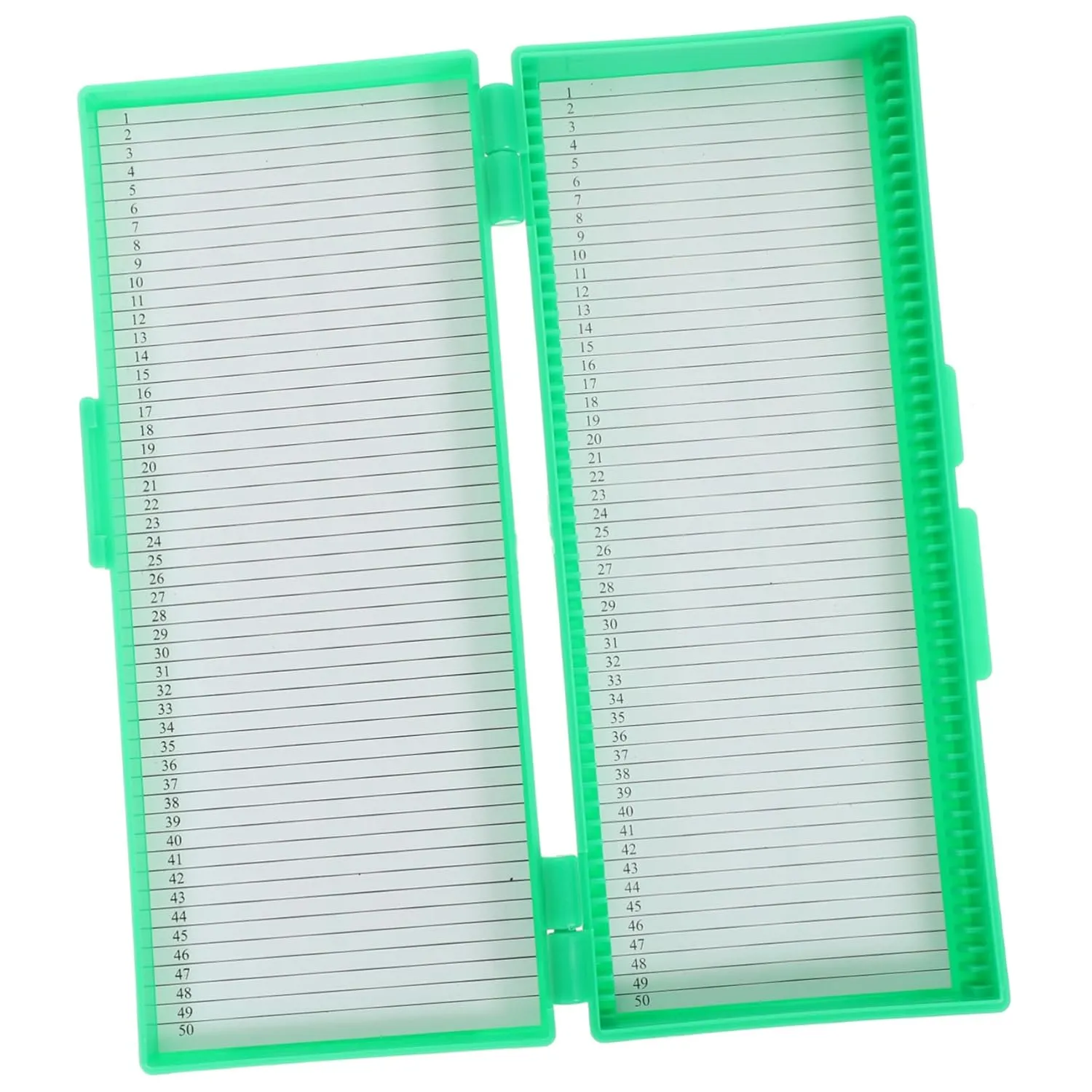 Professional for Microscope Slides 50-Piece Storage Container Line Numbered Paper Lab Accessory