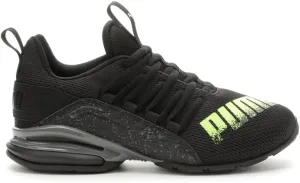 PUMA Axelion Trail 2 Jr Mesh Training Shoes, Black-Yellow, 5 US Big Kid