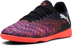 PUMA Men's Future 8 Play Indoor Soccer Shoes, Black-Cool Light Gray-Fluo Green, 11