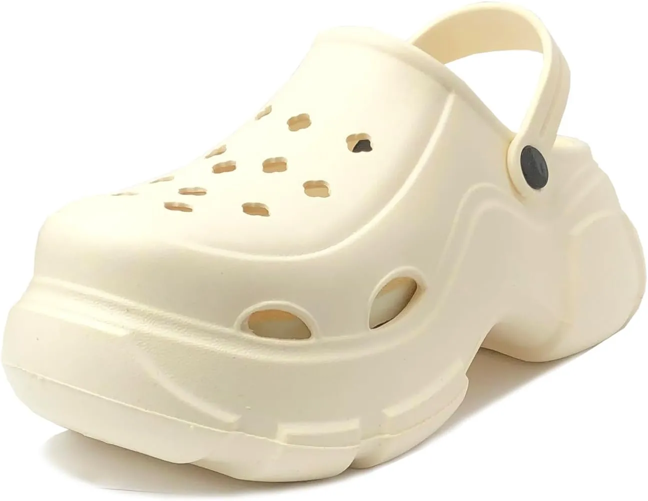 REDVOLUTION Women's Platform Clogs Thick Sole Mules Shoes Soft EVA Footbed