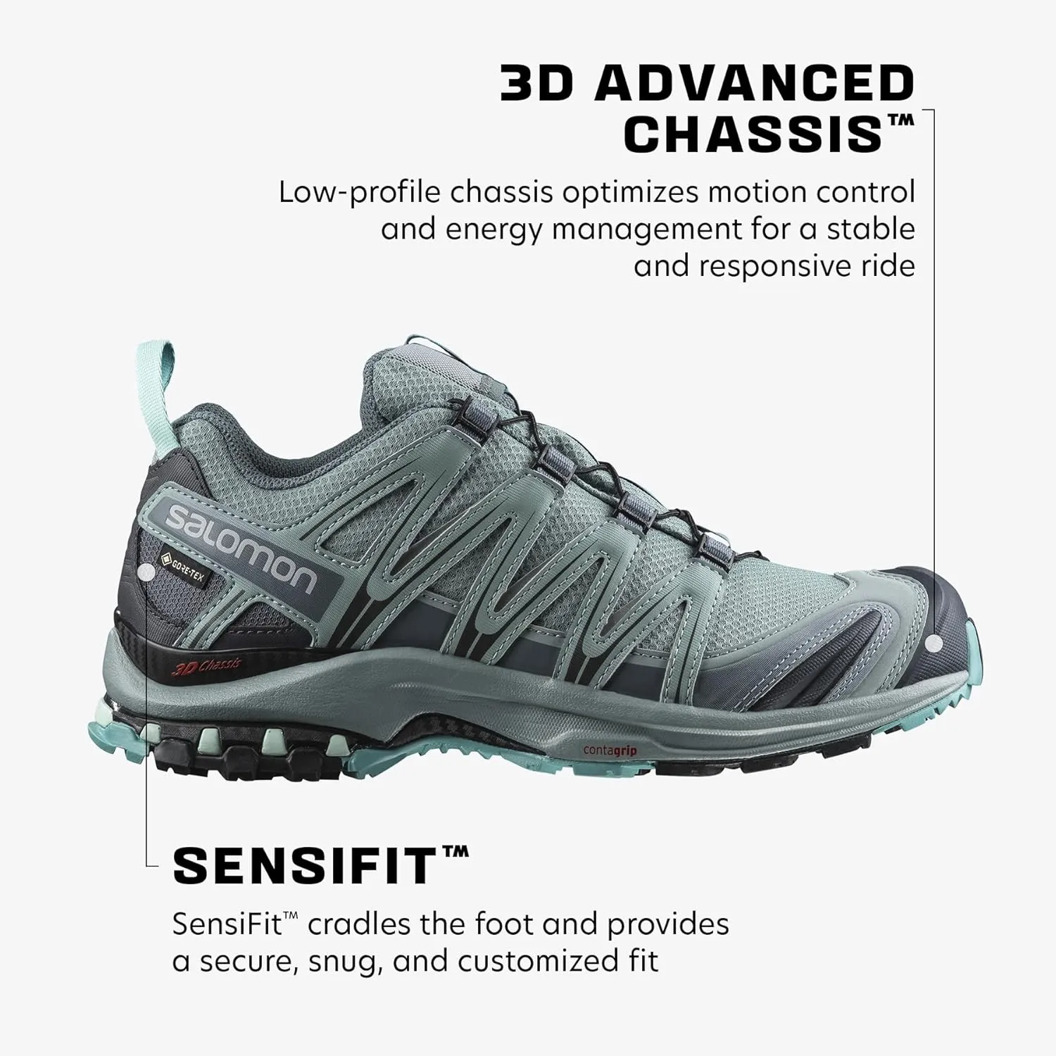 Salomon Women's XA PRO 3D V7 GORE-TEX Trail Running Shoe