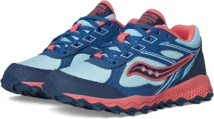 Saucony Cohesion TR14 LTT Trail Running Shoe (Little Big Kid) Sneaker, Aqua/Coral, 13.5 US Unisex