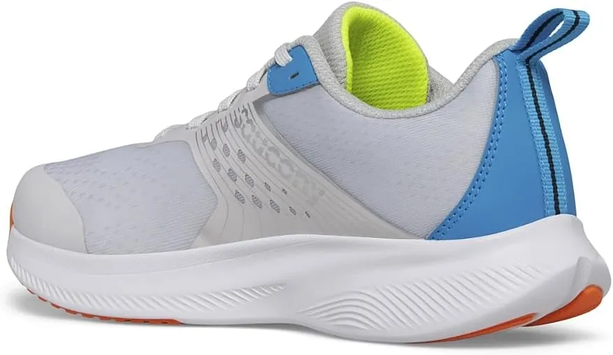 Saucony Ride Kidz Sneaker, Grey/Blue/Citron, 6.5 US Unisex Big Kid