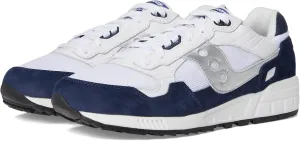 Saucony Unisex Shadow 5000 Sneaker, White/Navy/Silver, 10 US Men