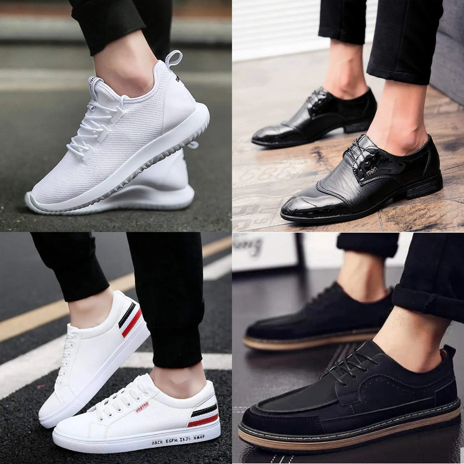 SIXDAYSOX No Show Socks for Men 6/8 pack Cotton Thin Low Cut Non Slip for Loafer Flats Sneakers 5-8/9-11/12-15