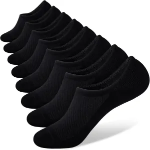 SIXDAYSOX No Show Socks for Men 6/8 pack Cotton Thin Low Cut Non Slip for Loafer Flats Sneakers 5-8/9-11/12-15