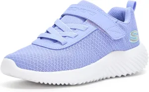 SKECHERS Girls Bounder-Cool Cruise Sneaker, Periwinkle, 13 Little Kid