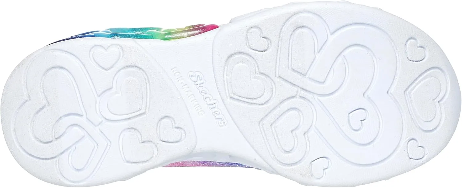 Skechers Girl's Infinite Heart Lights-Eternal Shimmer Sneaker