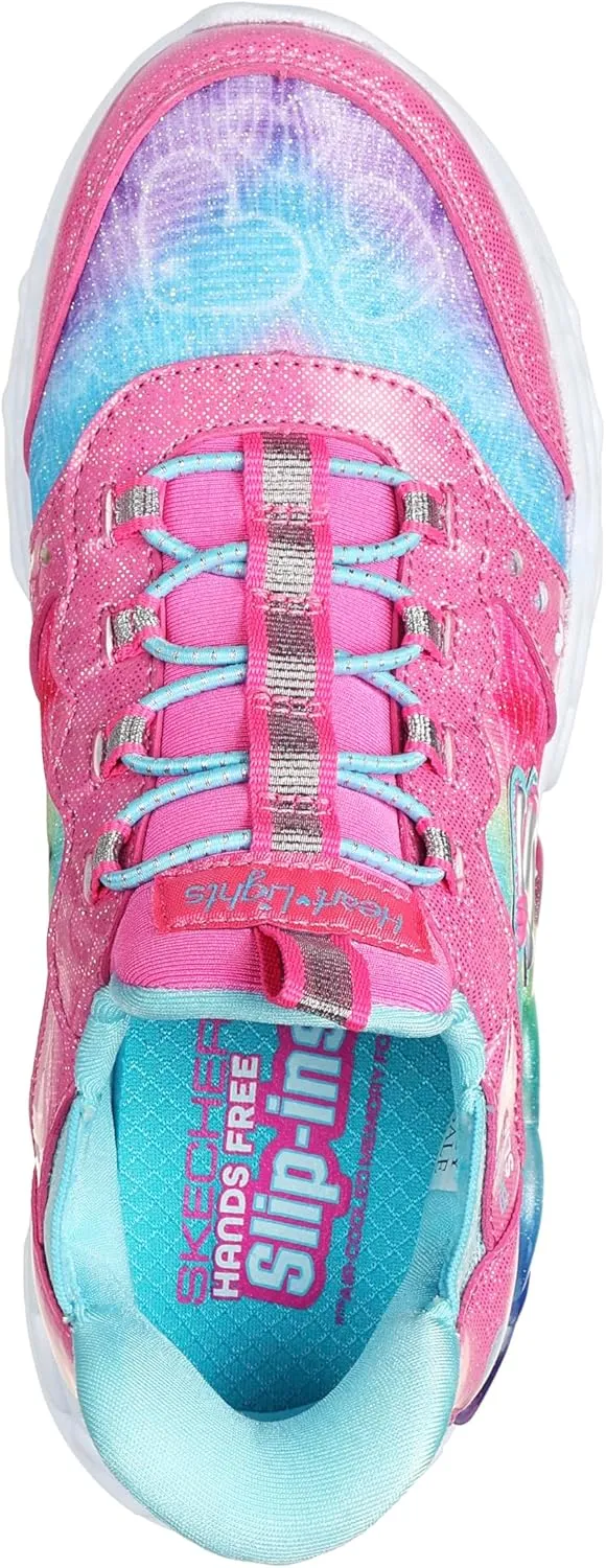 Skechers Girl's Infinite Heart Lights-Eternal Shimmer Sneaker