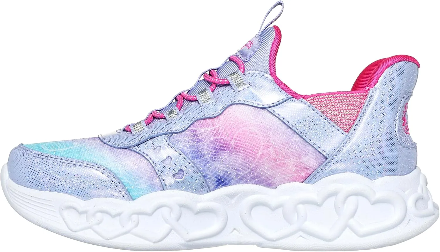 Skechers Girl's Infinite Heart Lights-Eternal Shimmer Sneaker