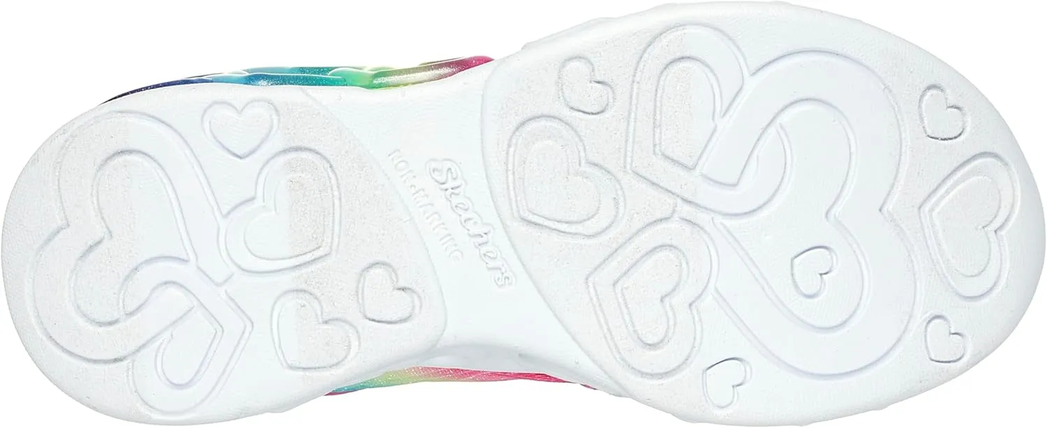 Skechers Girl's Infinite Heart Lights-Eternal Shimmer Sneaker