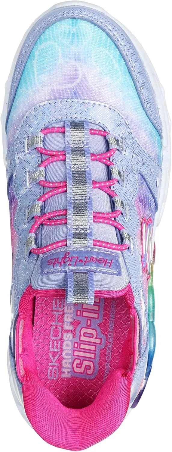 Skechers Girl's Infinite Heart Lights-Eternal Shimmer Sneaker