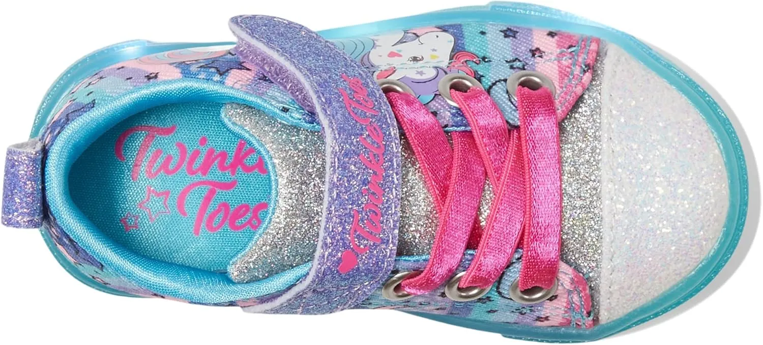 Skechers Kids Girl's Toes Twinkle Sparks Ice-Unicorn Bu Sneaker