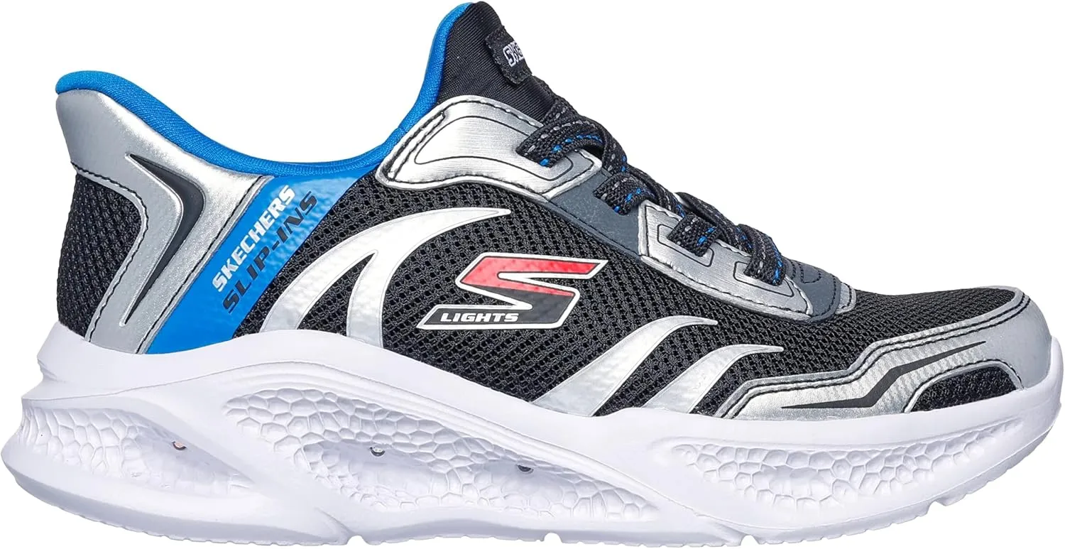 Skechers Kids' Meteor-Lights-Brisk Sneaker
