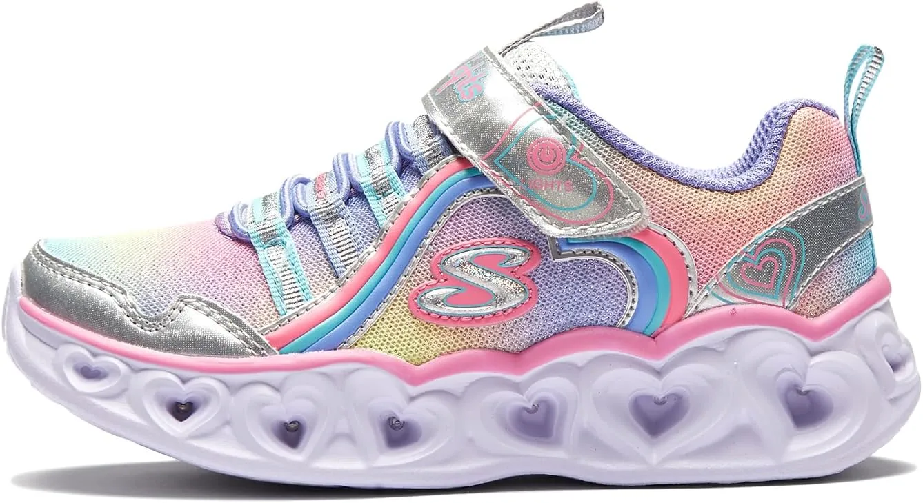 Skechers Unisex-Child Heart Lights-Rainbow Lux Sneaker