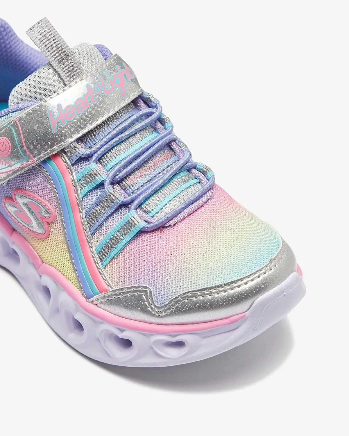 Skechers Unisex-Child Heart Lights-Rainbow Lux Sneaker