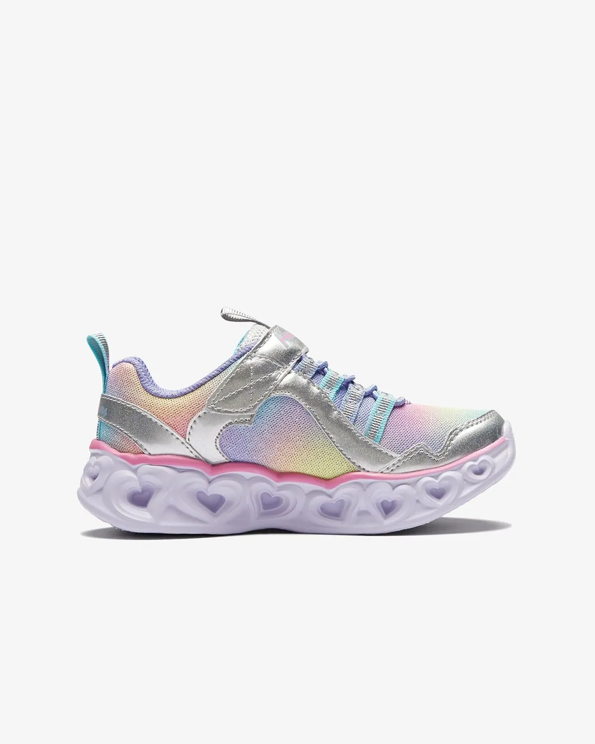Skechers Unisex-Child Heart Lights-Rainbow Lux Sneaker