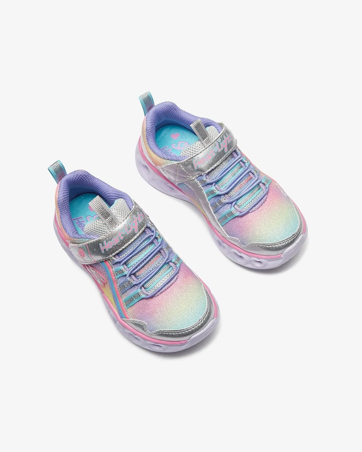 Skechers Unisex-Child Heart Lights-Rainbow Lux Sneaker