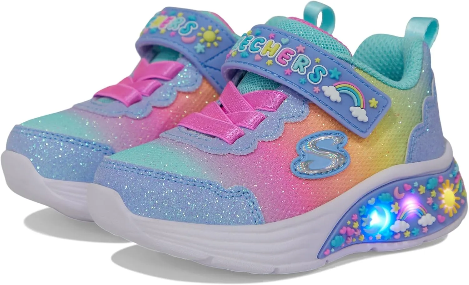 Skechers Unisex-Child My Dreamers-Pastel Sunset Sneaker