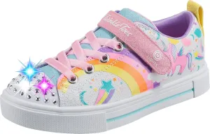Skechers Unisex-Child Twinkle Sparks-Heather Char Sneaker