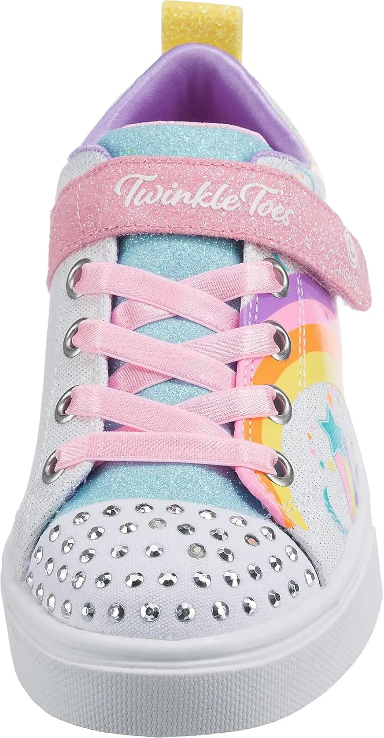 Skechers Unisex-Child Twinkle Sparks-Heather Char Sneaker