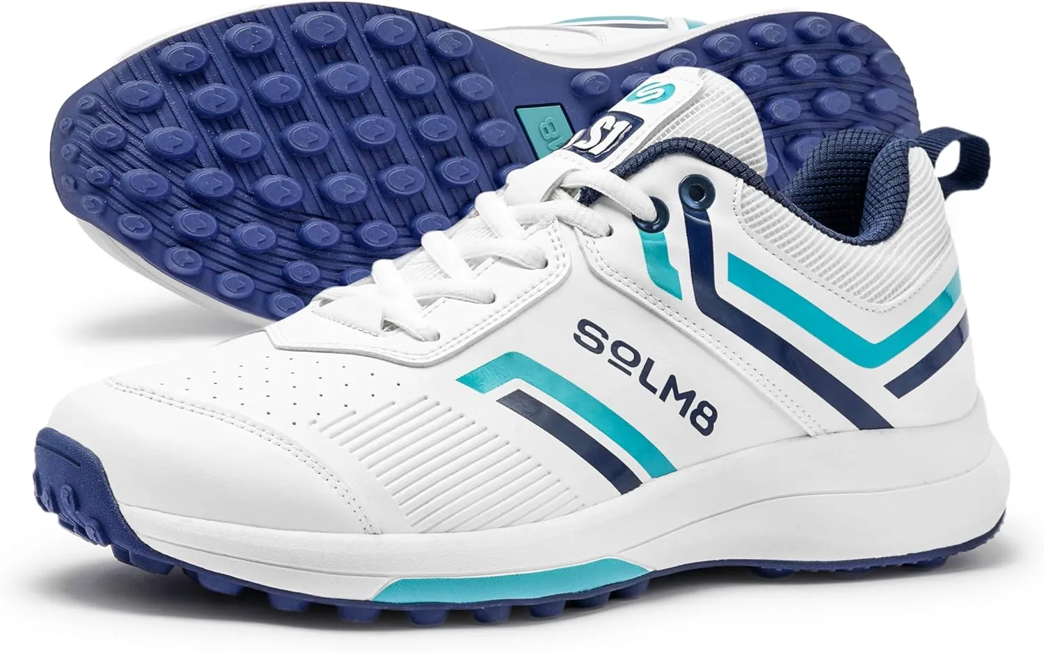SOLM8 S1 Rubber Spikes - Lightweight Cricket Shoes for Men and Women - Durable Grip, Superior Protection (2024 Edition)